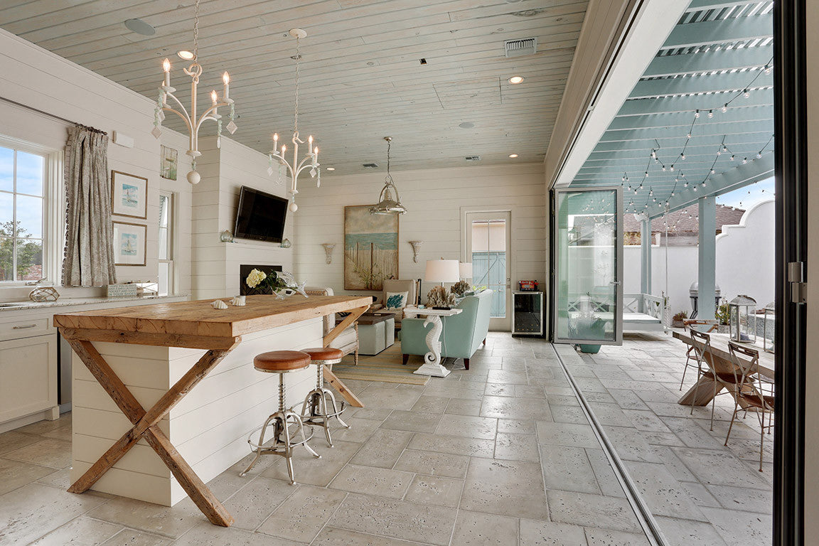 Jodi Bolgiano Custom Interiors Coastal Indoor/Outdoor Kitchen